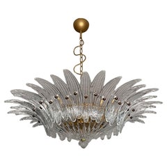 Murano Chandelier / ceiling light Original Palmette, clear glasses