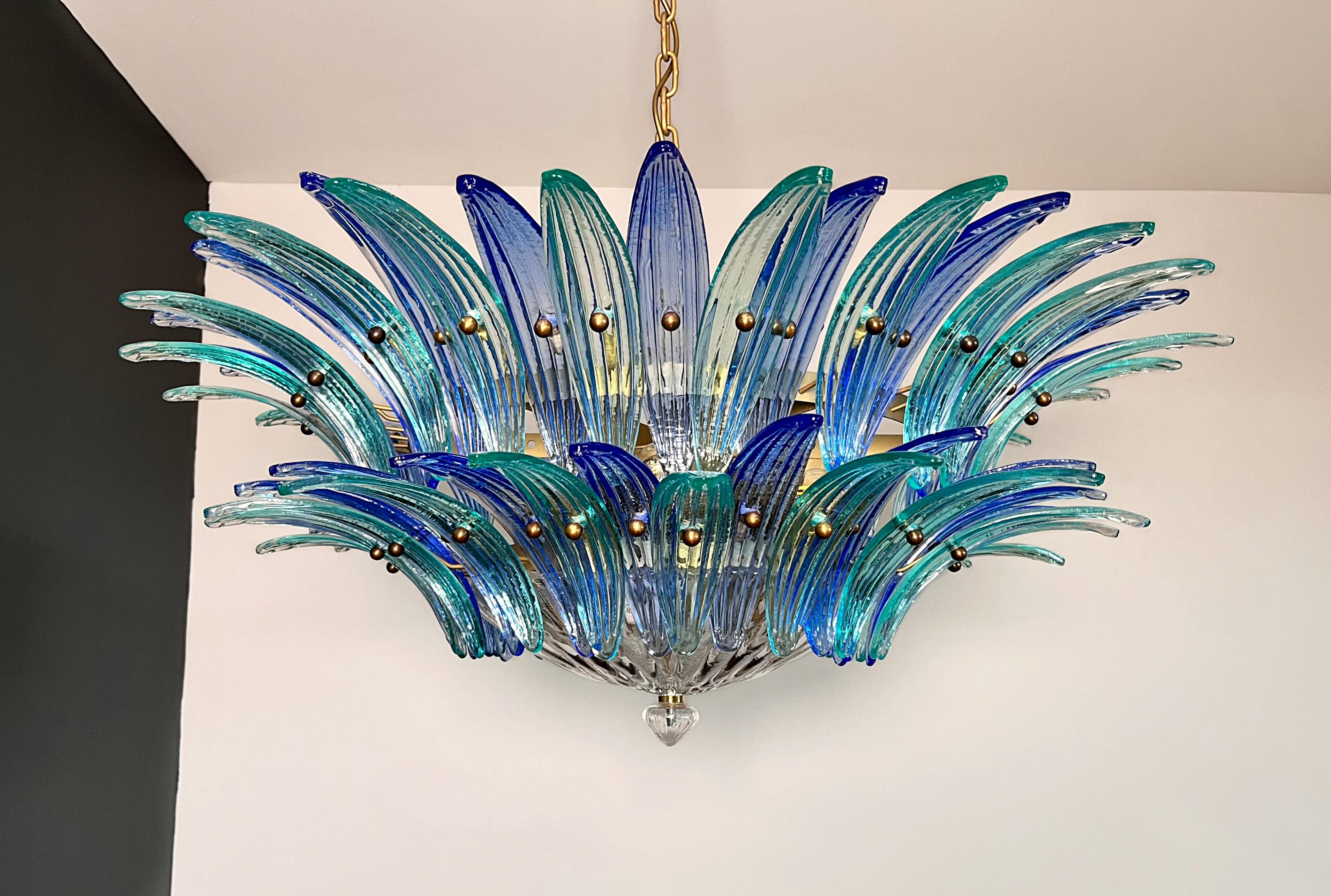 Murano Chandelier / ceiling light Original Palmette, two levels For Sale 2