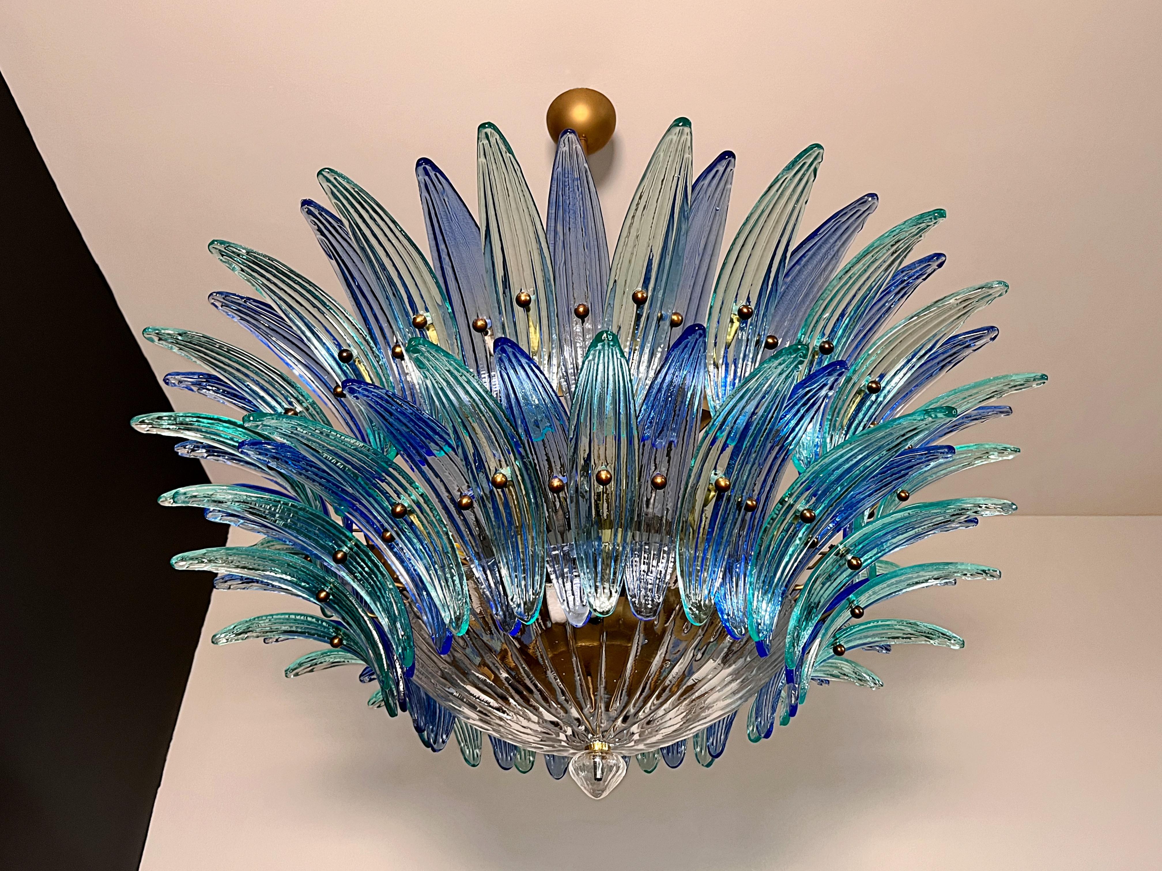 Murano Chandelier / ceiling light Original Palmette, two levels For Sale 3