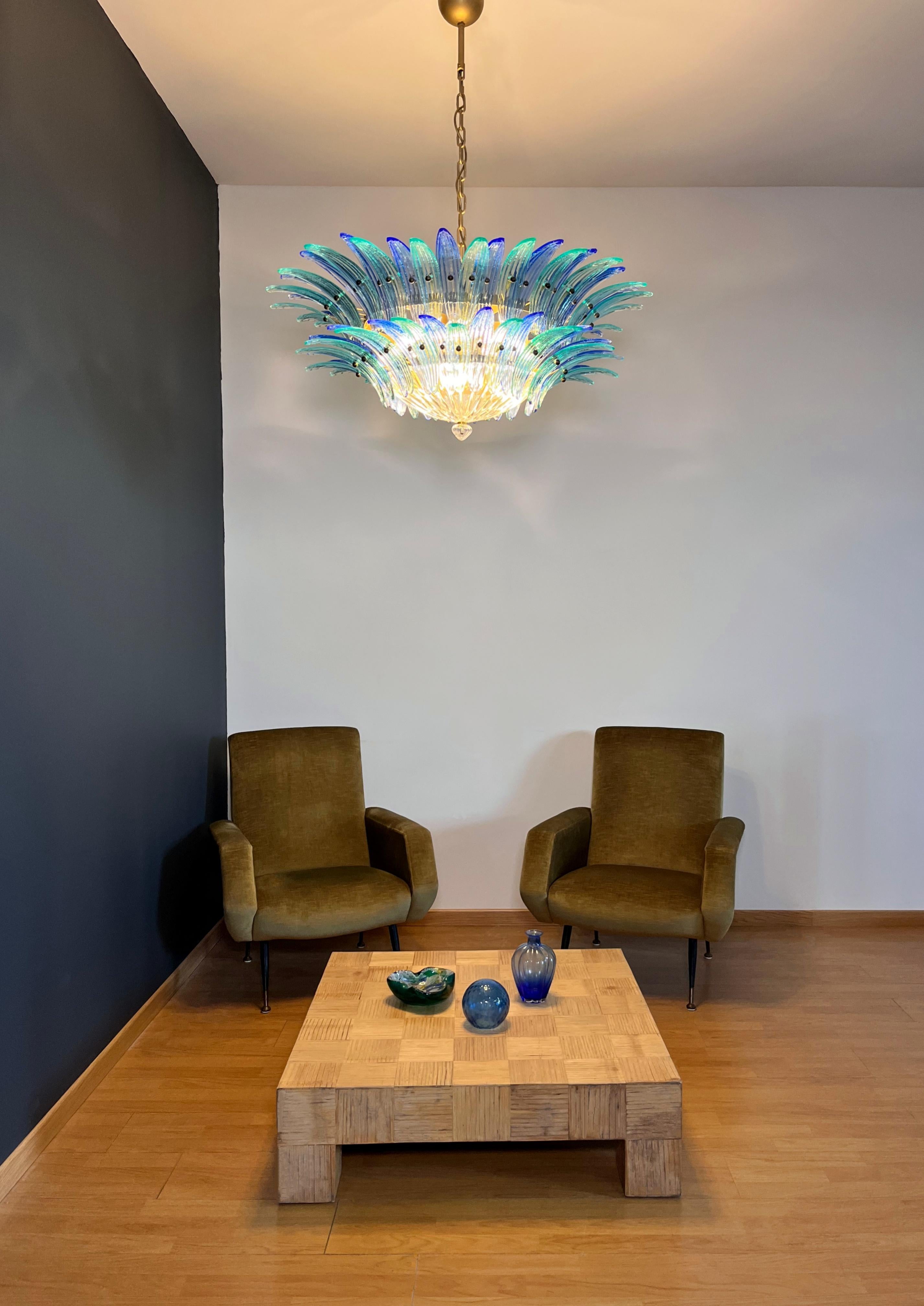 Murano Chandelier / ceiling light Original Palmette, two levels For Sale 4