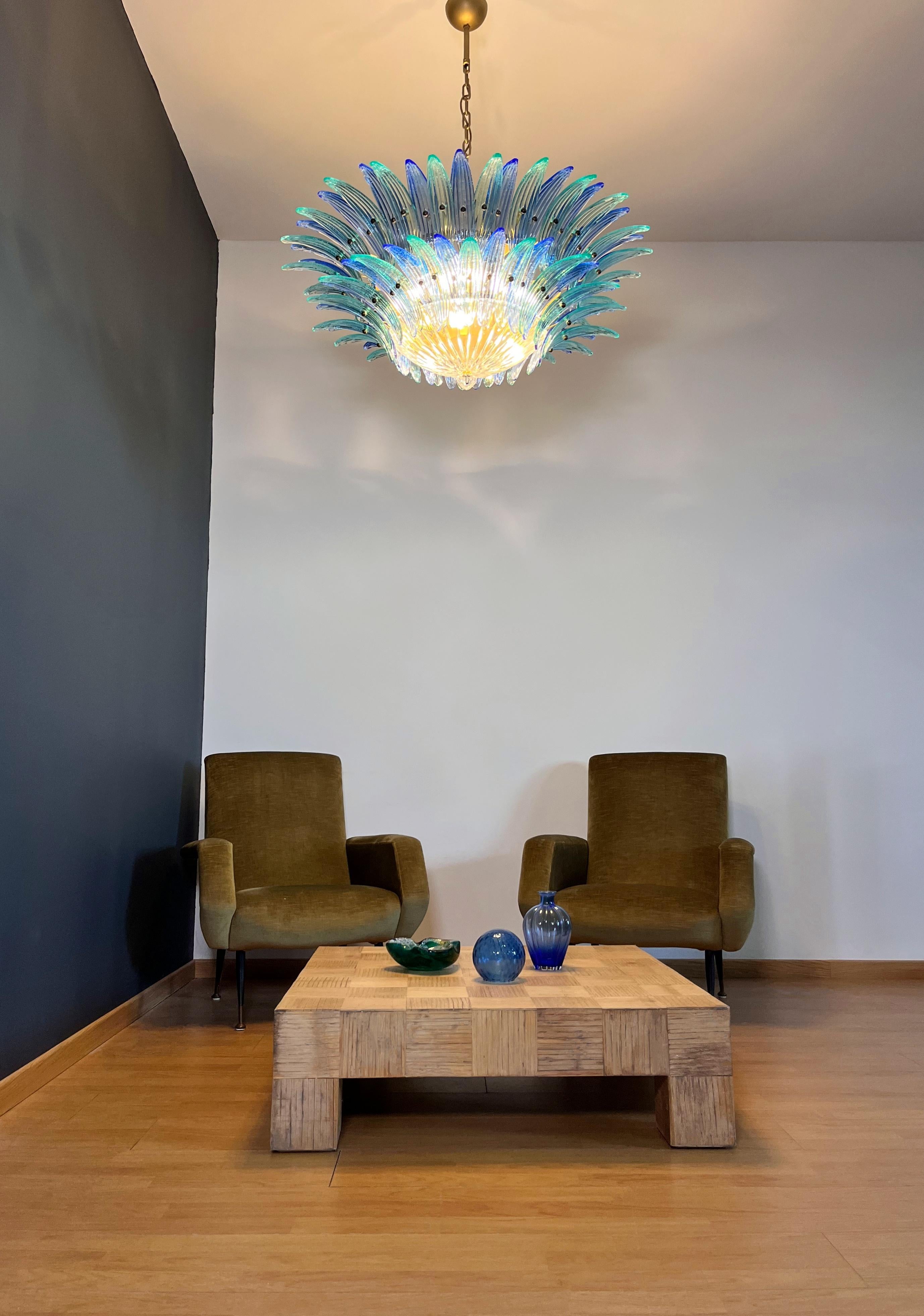 Murano Chandelier / ceiling light Original Palmette, two levels For Sale 5