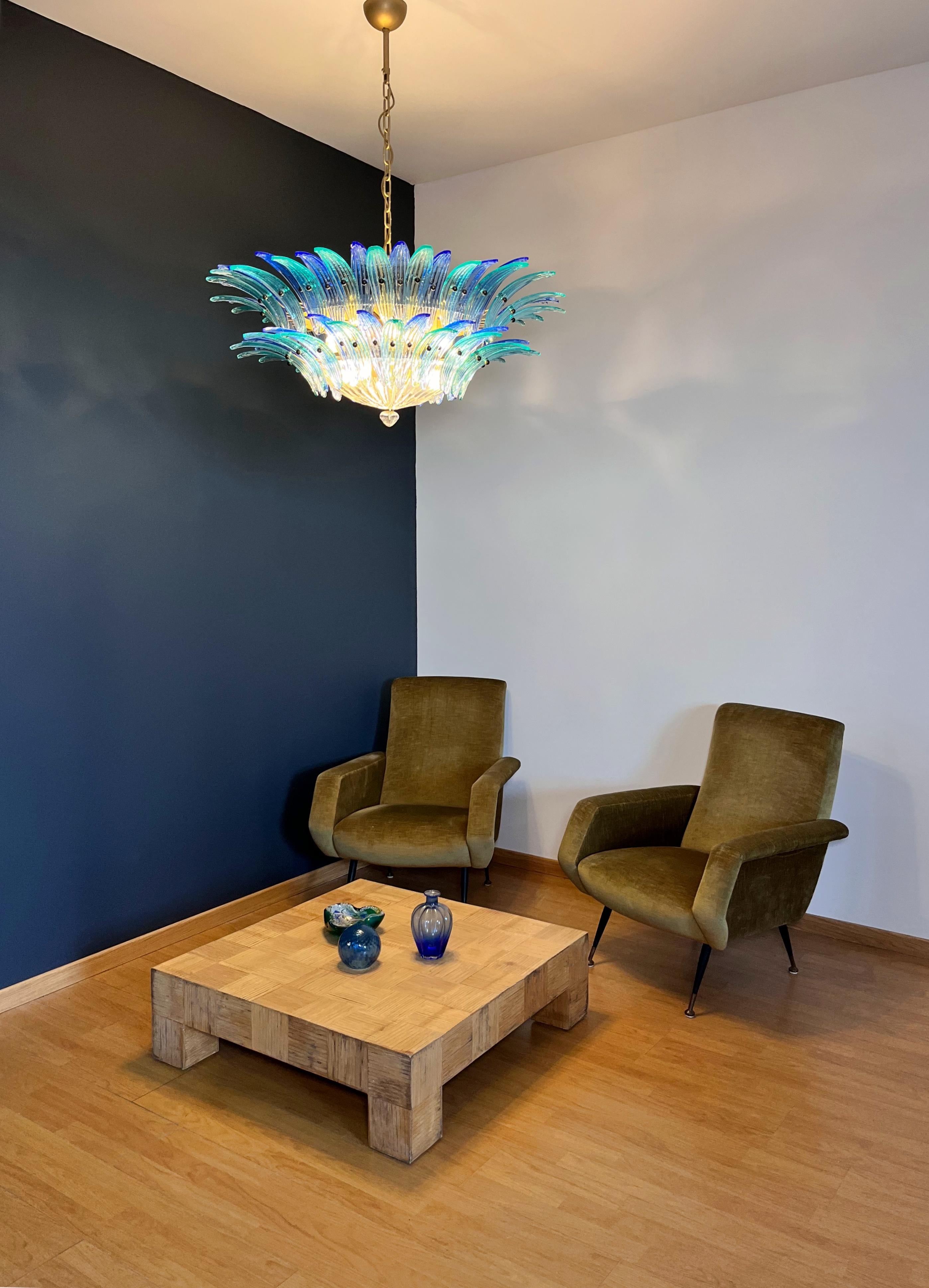 Murano Chandelier / ceiling light Original Palmette, two levels For Sale 6
