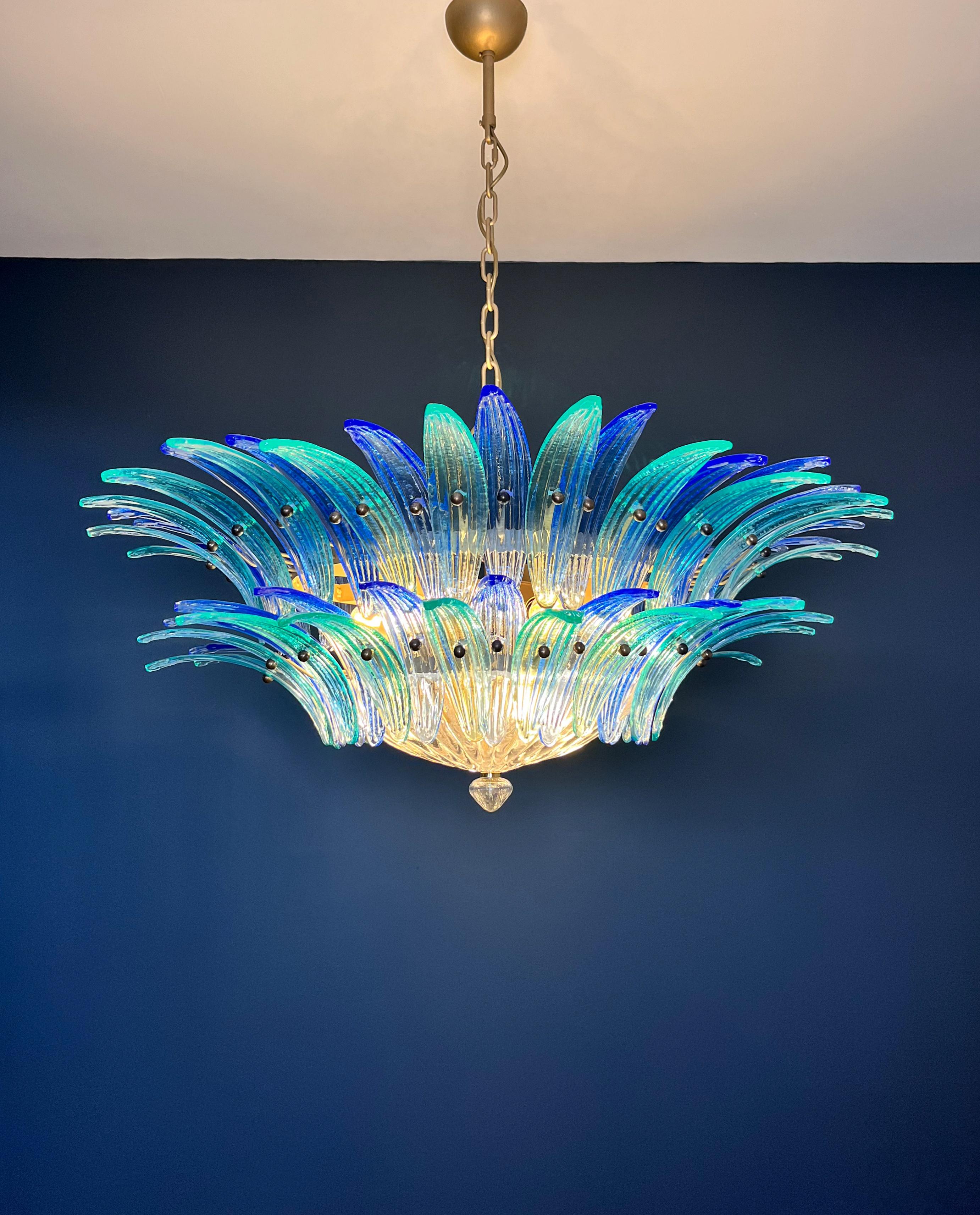 Murano Chandelier / ceiling light Original Palmette, two levels For Sale 8
