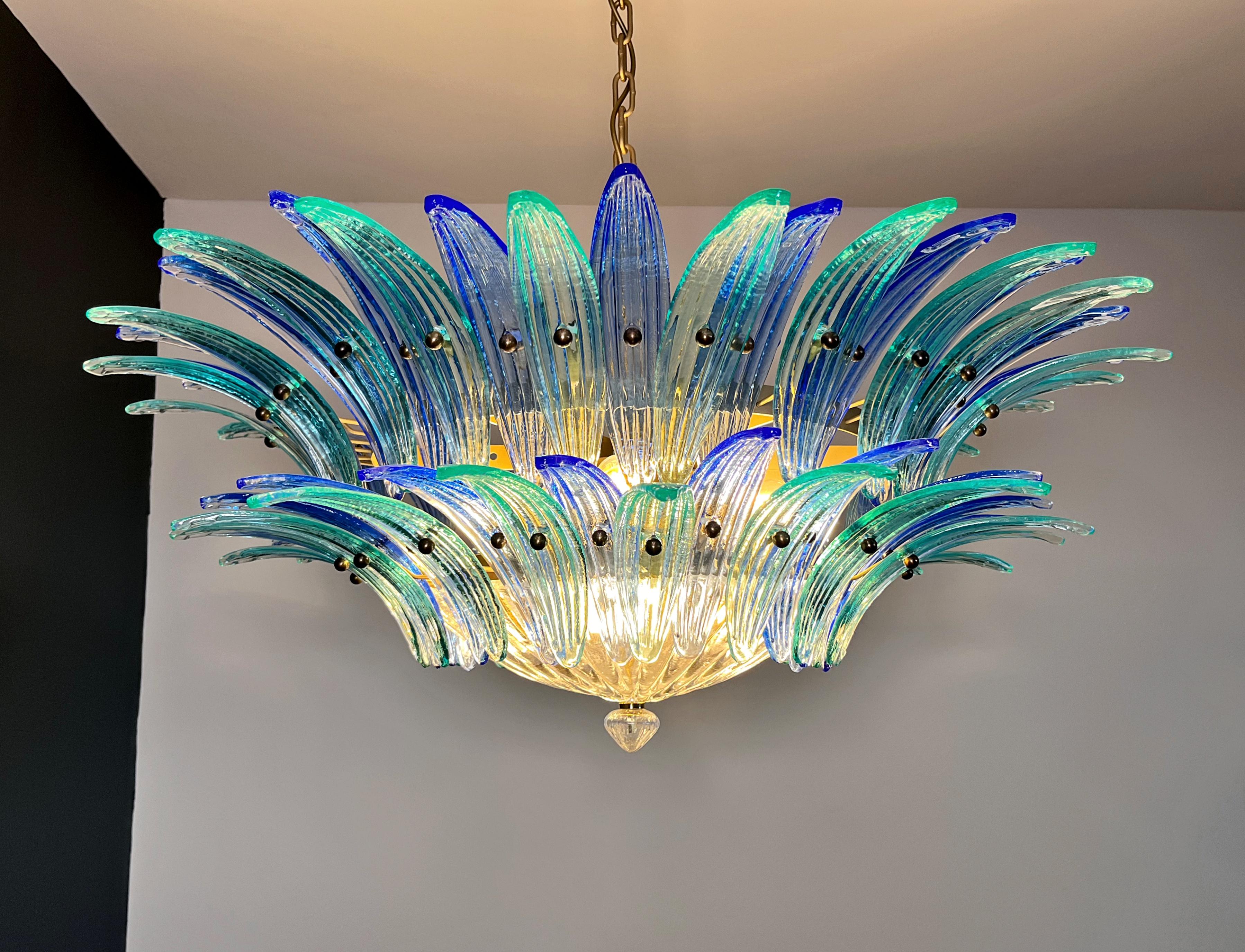 Murano Chandelier / ceiling light Original Palmette, two levels For Sale 11