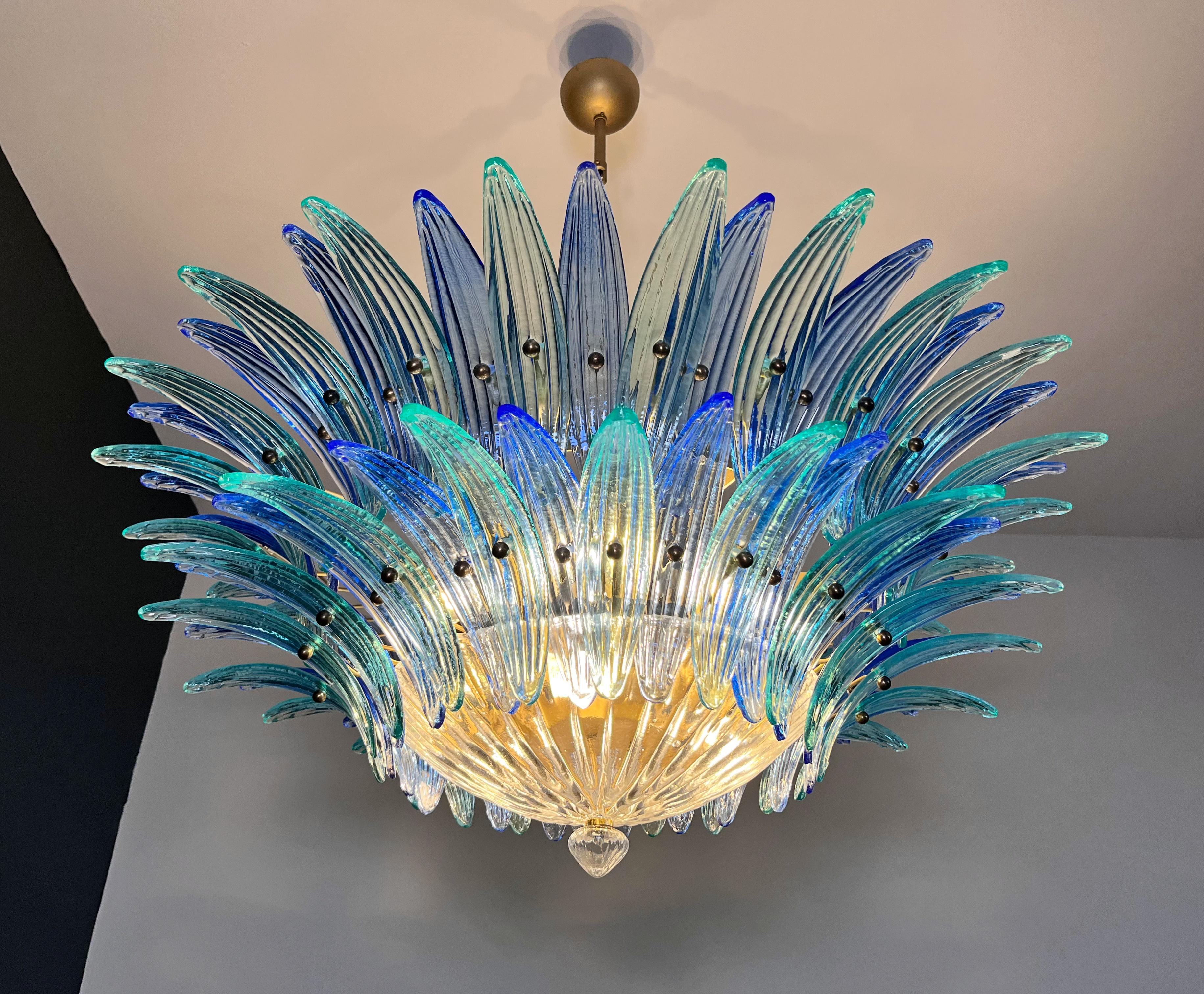 Murano Chandelier / ceiling light Original Palmette, two levels For Sale 12