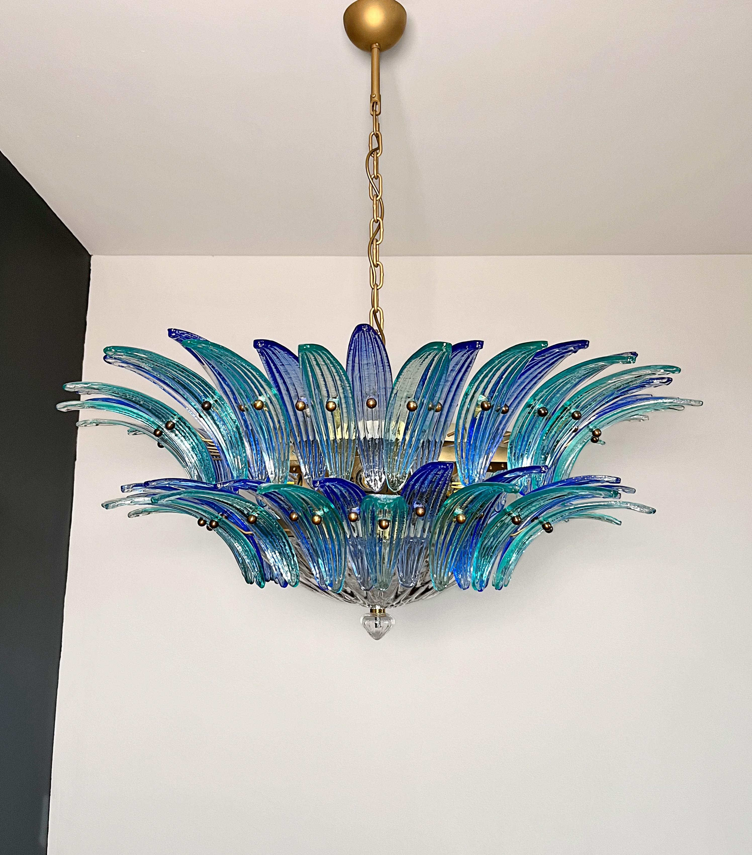 Murano Chandelier / ceiling light Original Palmette, two levels For Sale 1