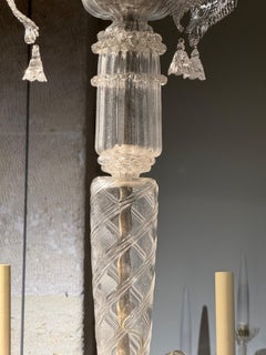 Murano chandelier circa 1930 6 arms