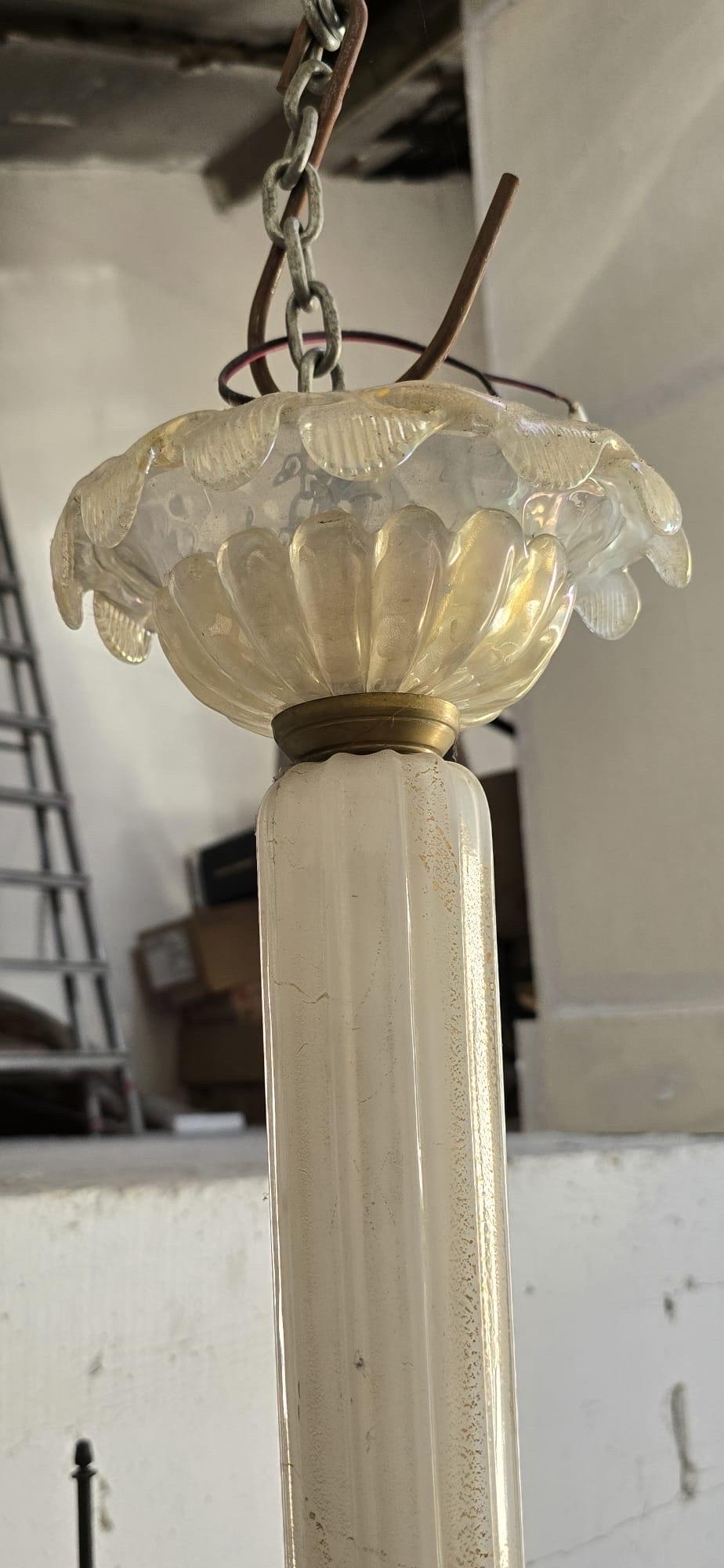 Modern Murano chandelier For Sale