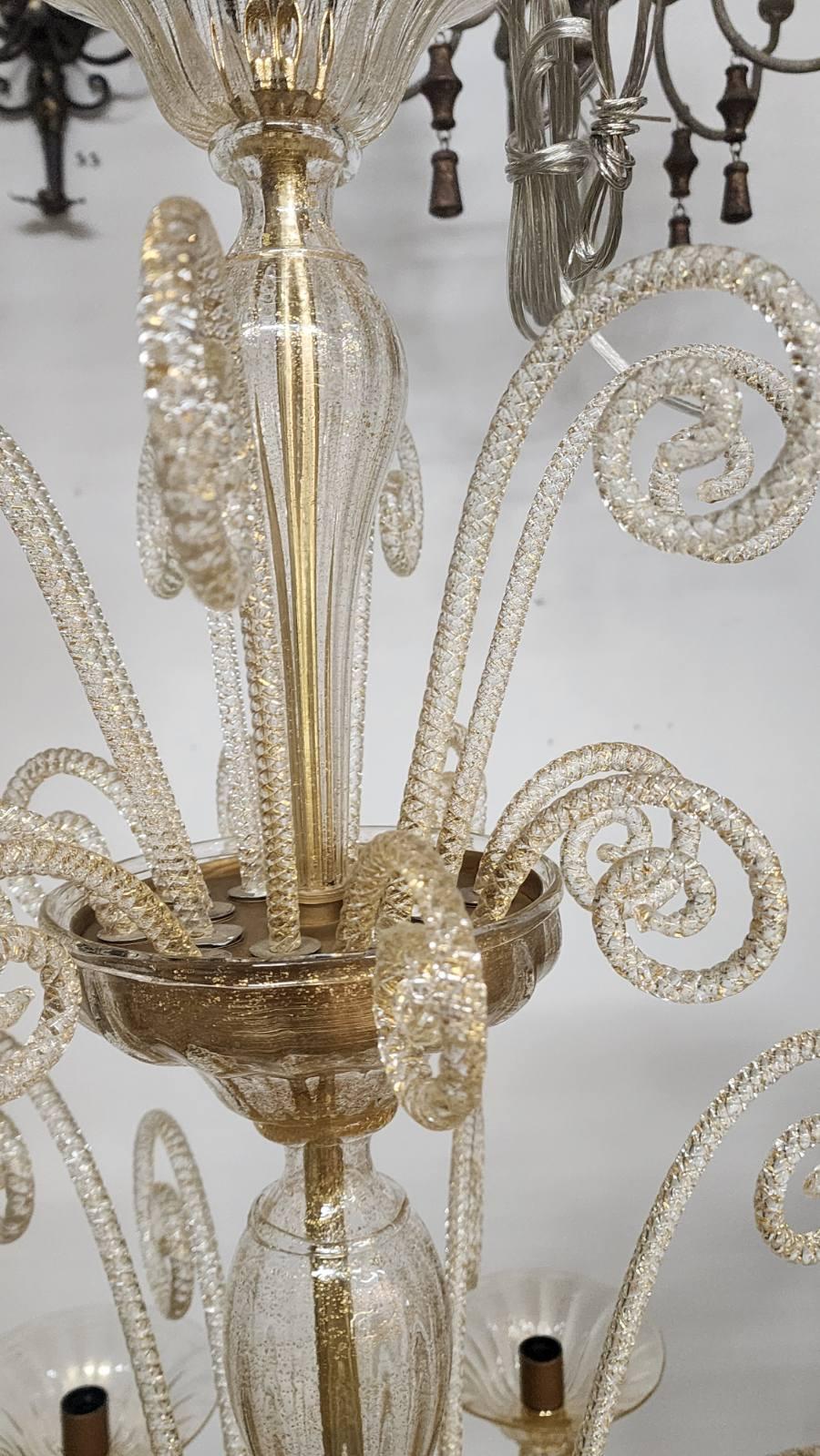 Unknown Murano Chandelier For Sale