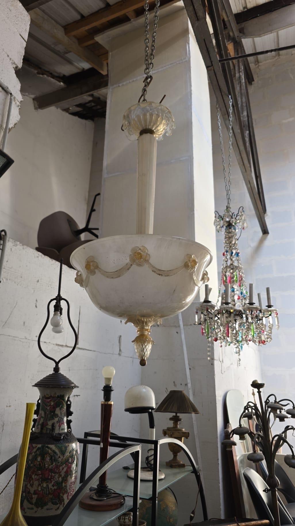 Murano chandelier In Fair Condition For Sale In Saint-Ouen, FR
