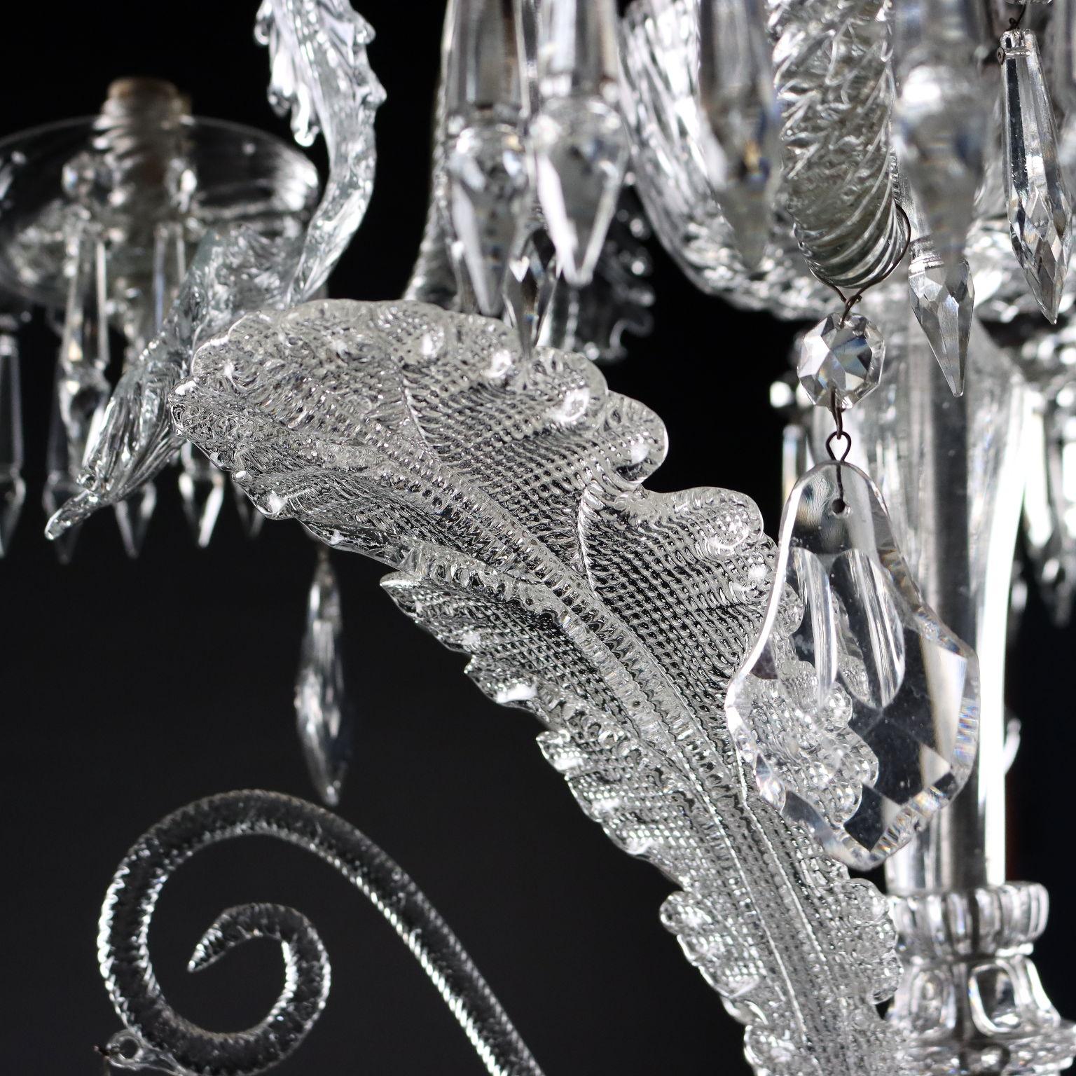 Murano Chandelier Glass, Italy, xix Century In Good Condition In Milano, IT