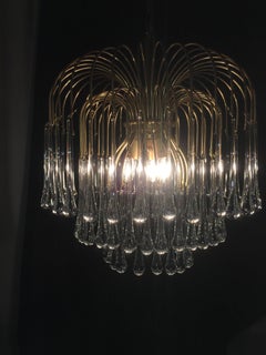 Murano Chandelier in the Style of Venini, 1960s