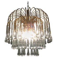 Murano Chandelier in the Style of Venini, 1960s