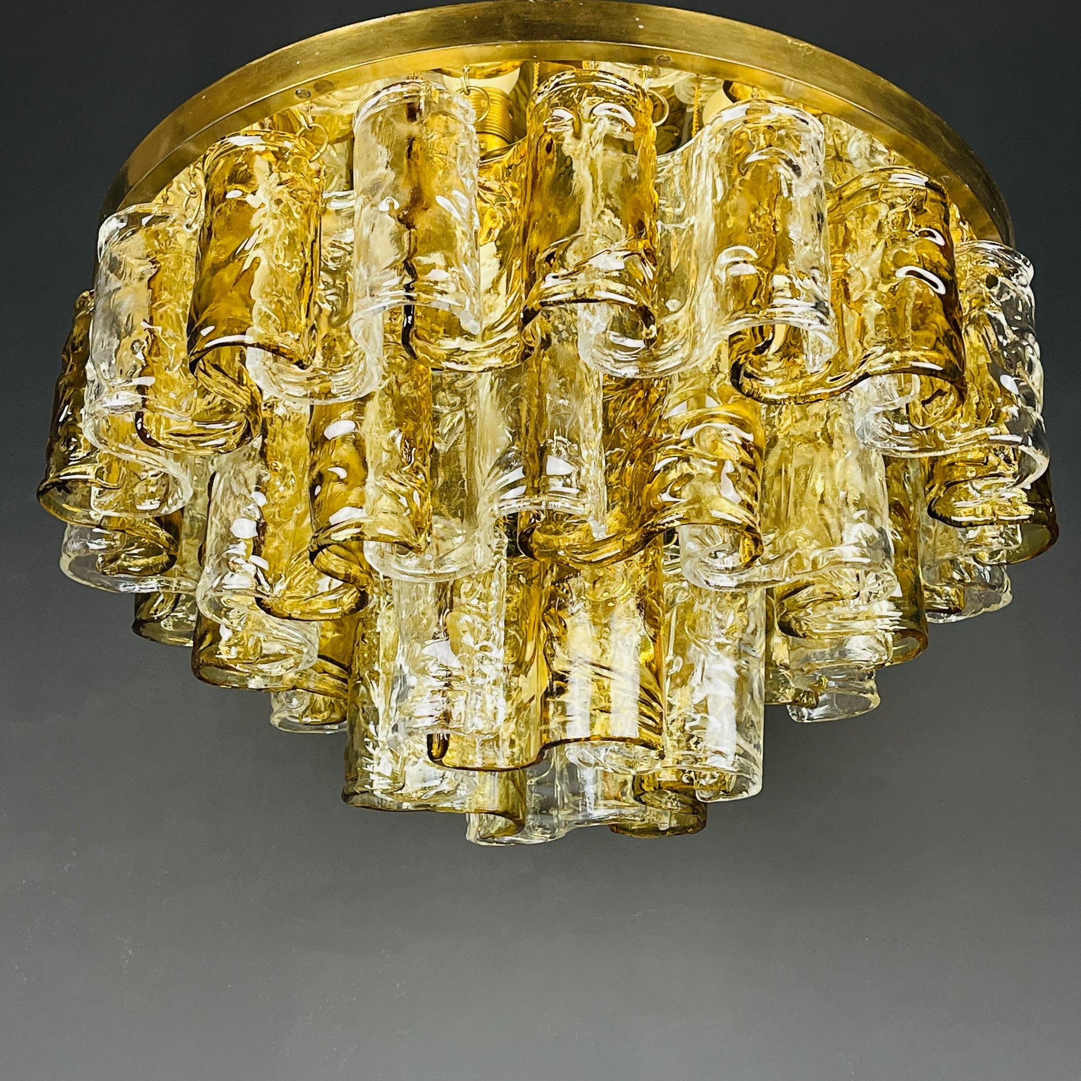 Murano chandelier by Mazzega Italy 1960s  For Sale 1