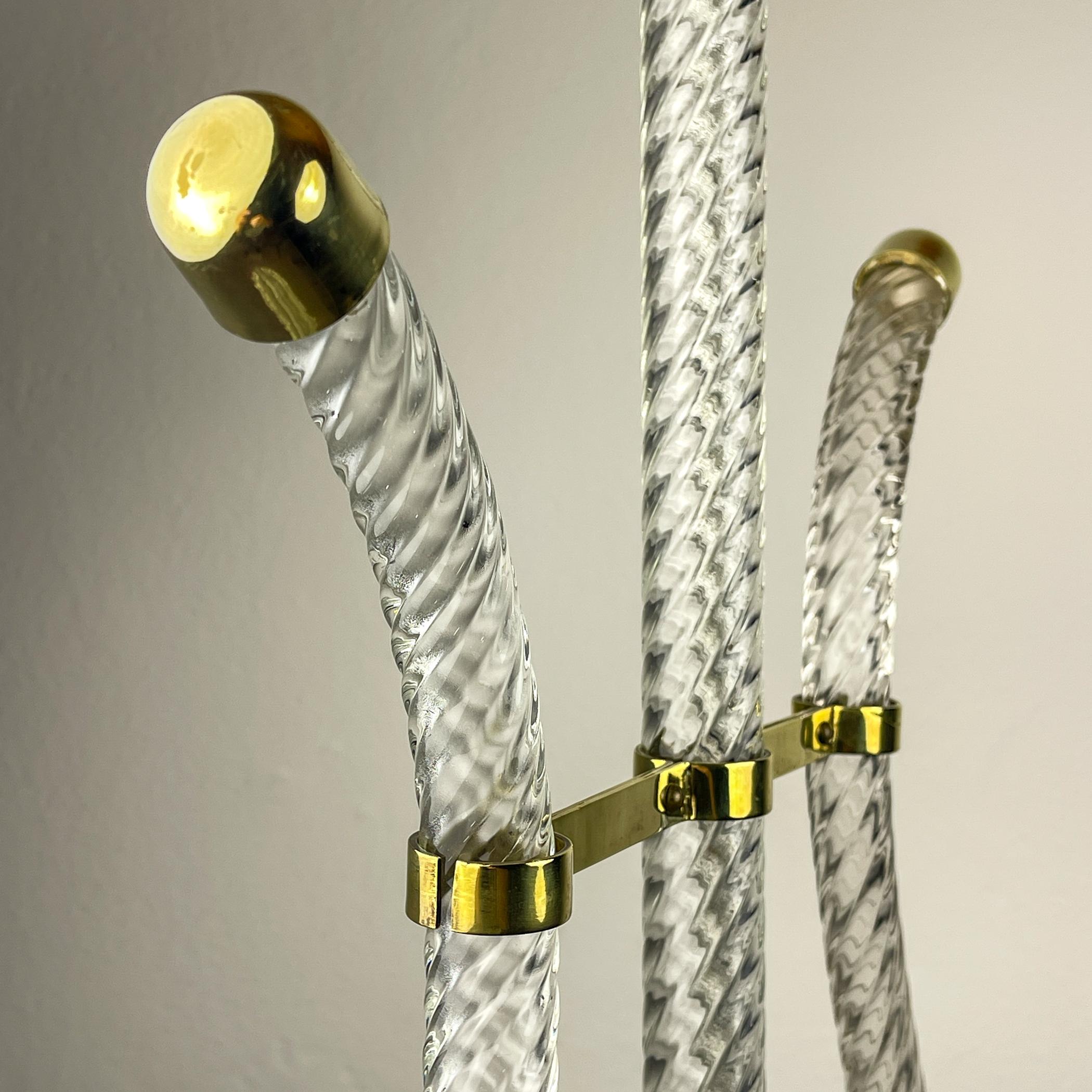 Lustre Murano Lyre par Ercole Barovier Barovier&Toso, Italie années 1940 en vente 6