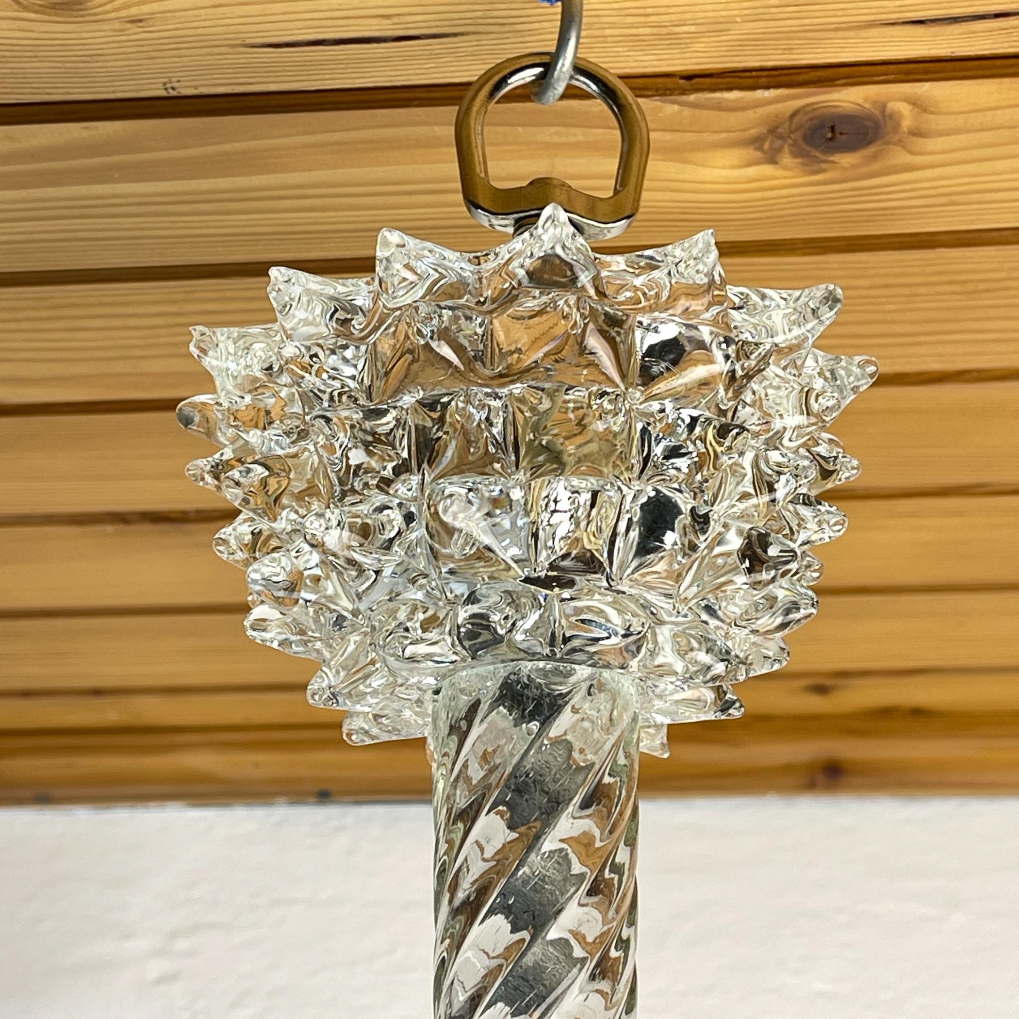 Lustre Murano Lyre par Ercole Barovier Barovier&Toso, Italie années 1940 en vente 7