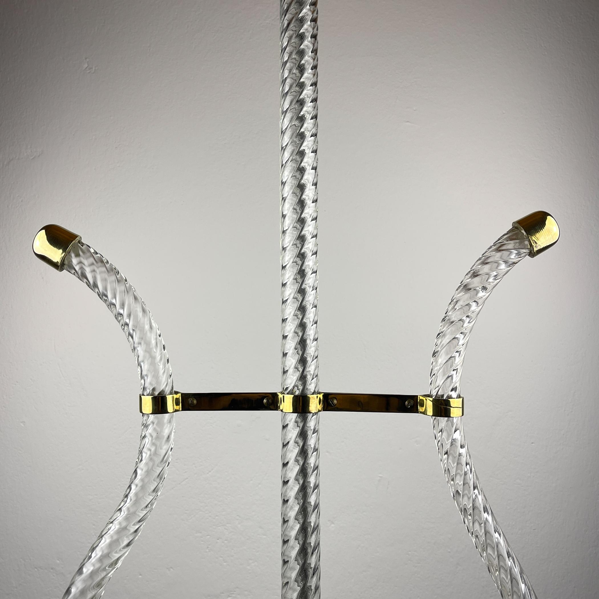 Lustre Murano Lyre par Ercole Barovier Barovier&Toso, Italie années 1940 en vente 8