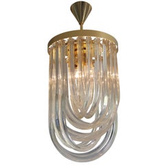 Murano Chandelier, Mid-Century Modern
