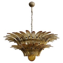 Murano Chandelier Original Palmette, AMBER glasses