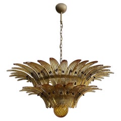 Murano Chandelier Original Palmette, AMBER glasses