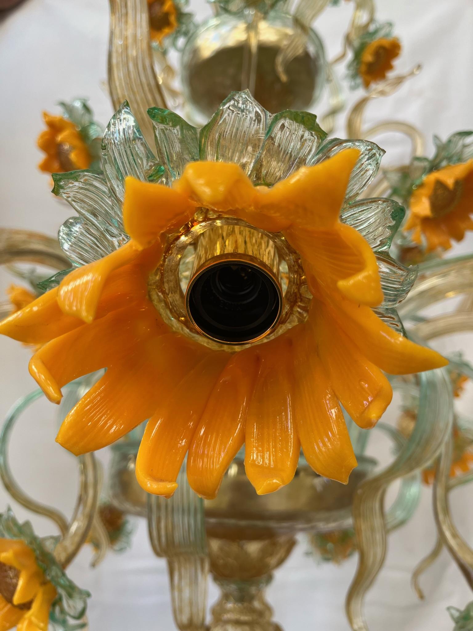 sunflower chandelier