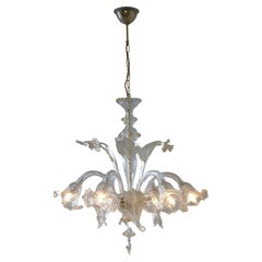 Murano Chandelier with Flowers with 6arms