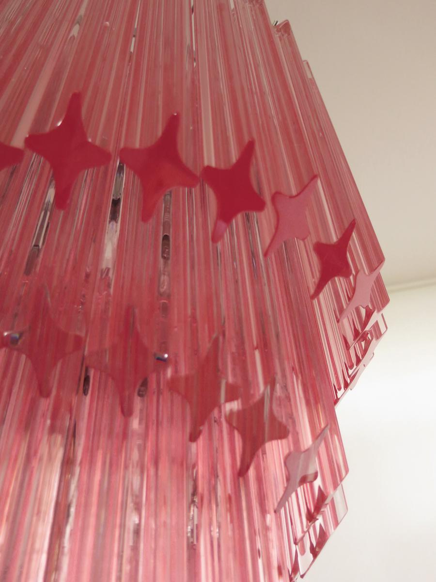 Lampadari di Murano 320 Cristallo Prisma Rosa, Murano, PAGAMENTO FINALE In condizioni ottime in vendita a Budapest, HU