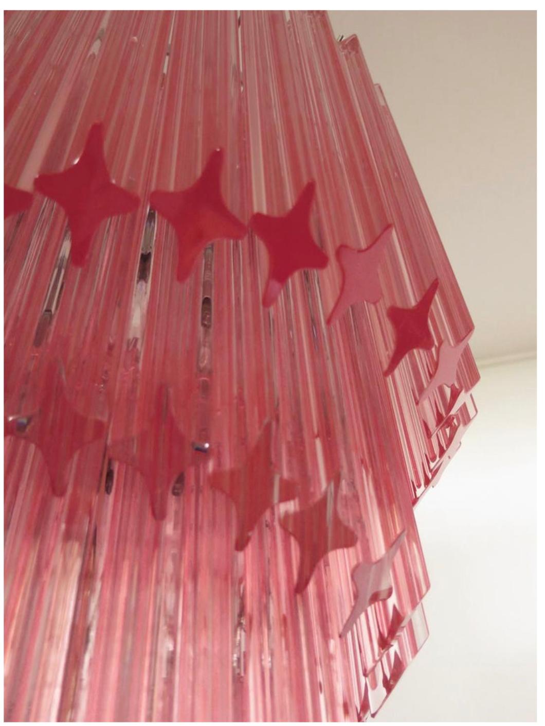 Lampadari di Murano 320 Crystal Pink Prism, Murano In condizioni ottime in vendita a Budapest, HU