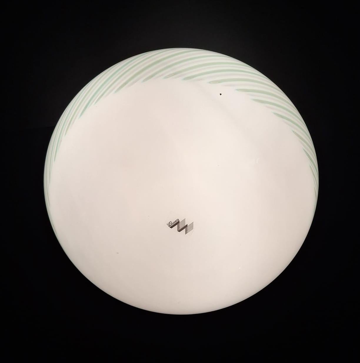 Murano Chiocciola Flush Mount di Luci Muranesi in vendita 1