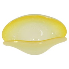 Murano Clam Shell Bowl in Pulegoso Glass, Italy, 1960's