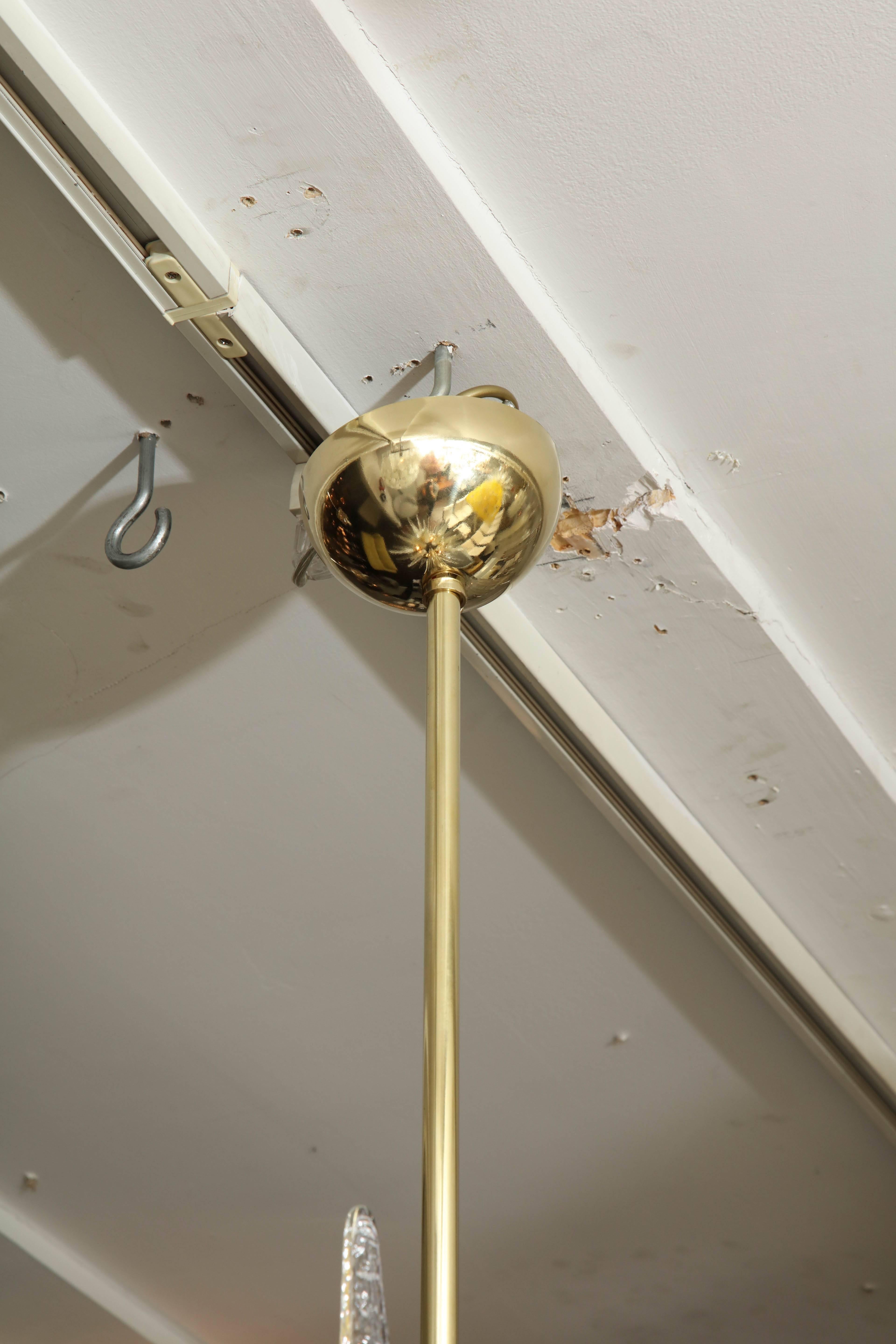 Lampadario Sputnik in vetro di Murano trasparente personalizzato in vendita 2