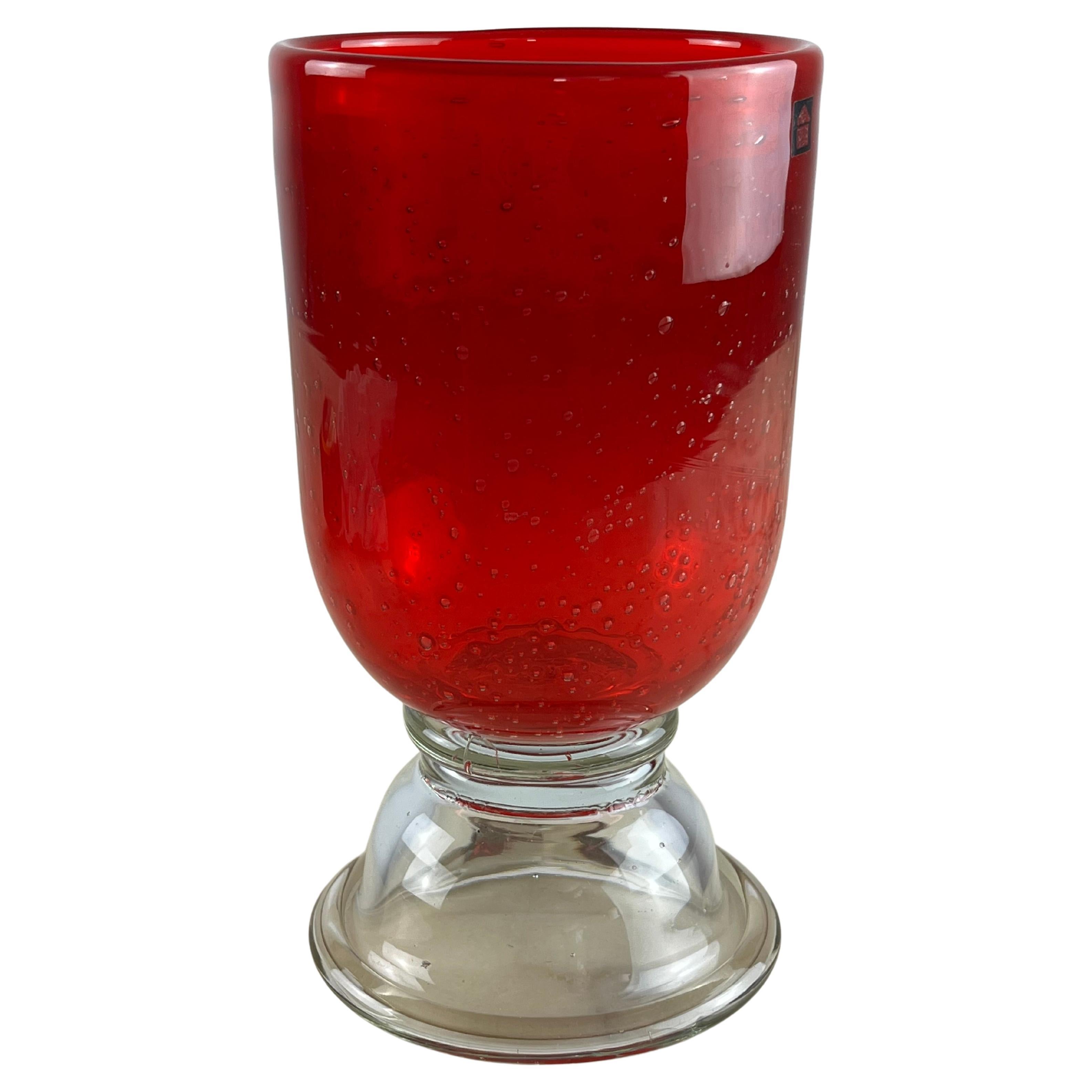 Murano Colored Glass Cup, Italy, 1980 For Sale