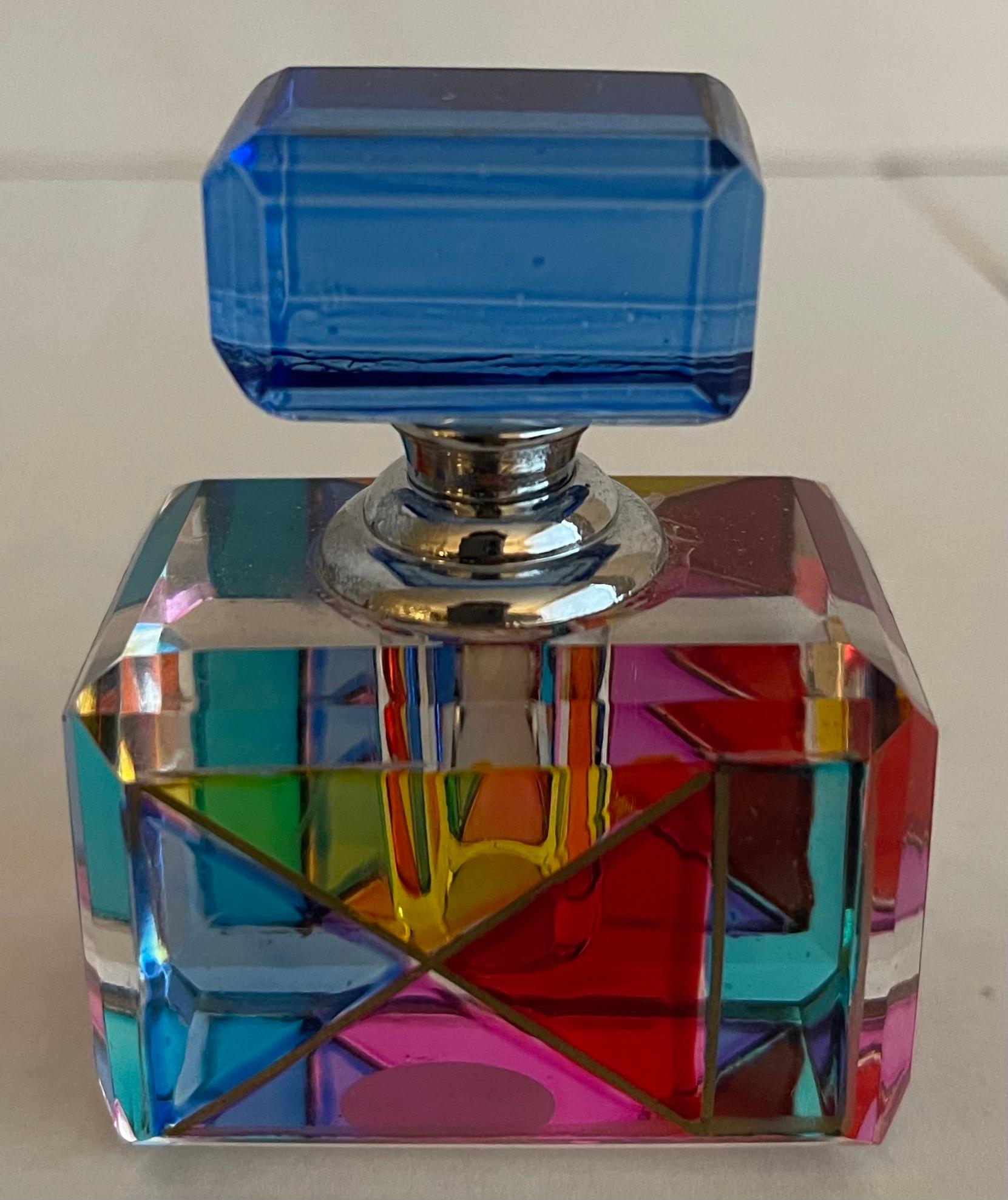 colorful perfume bottles