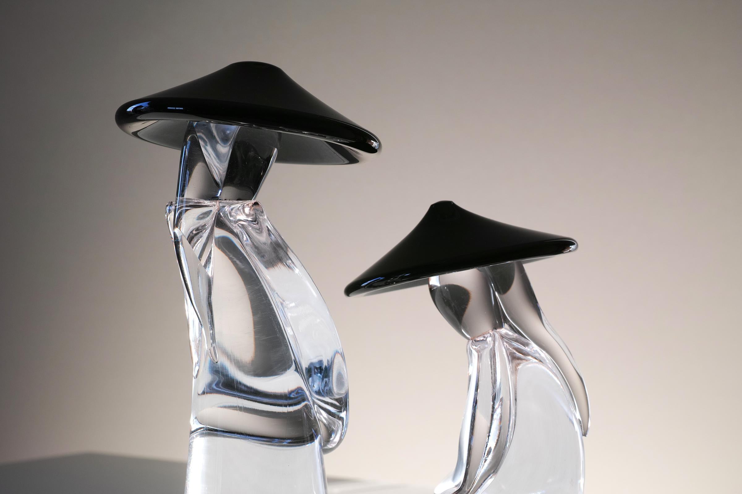 Esculturas Figurales Asiáticas de Cristal de Murano de Renato Anatra Moderno en venta