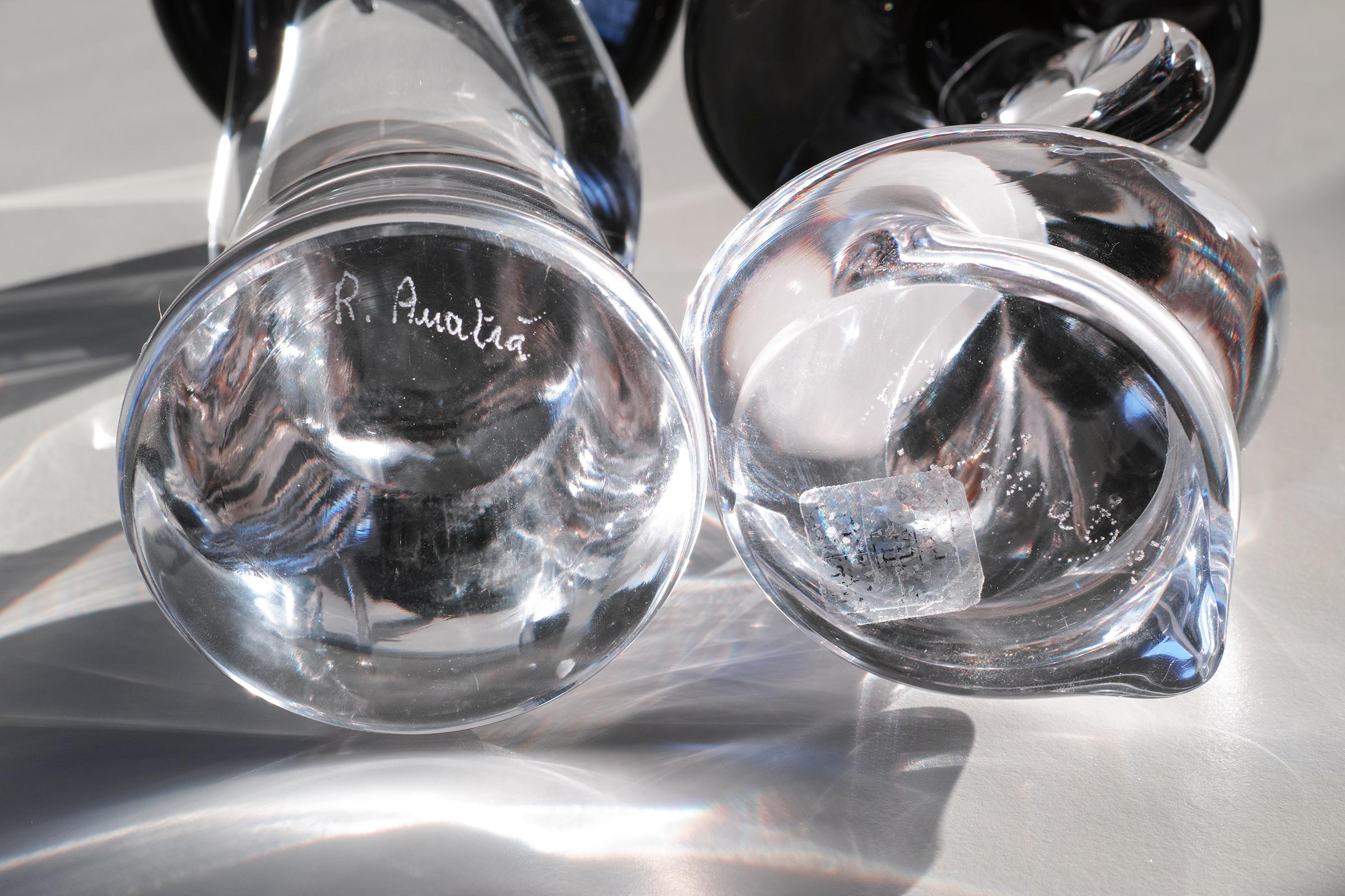 Esculturas Figurales Asiáticas de Cristal de Murano de Renato Anatra Italiano en venta