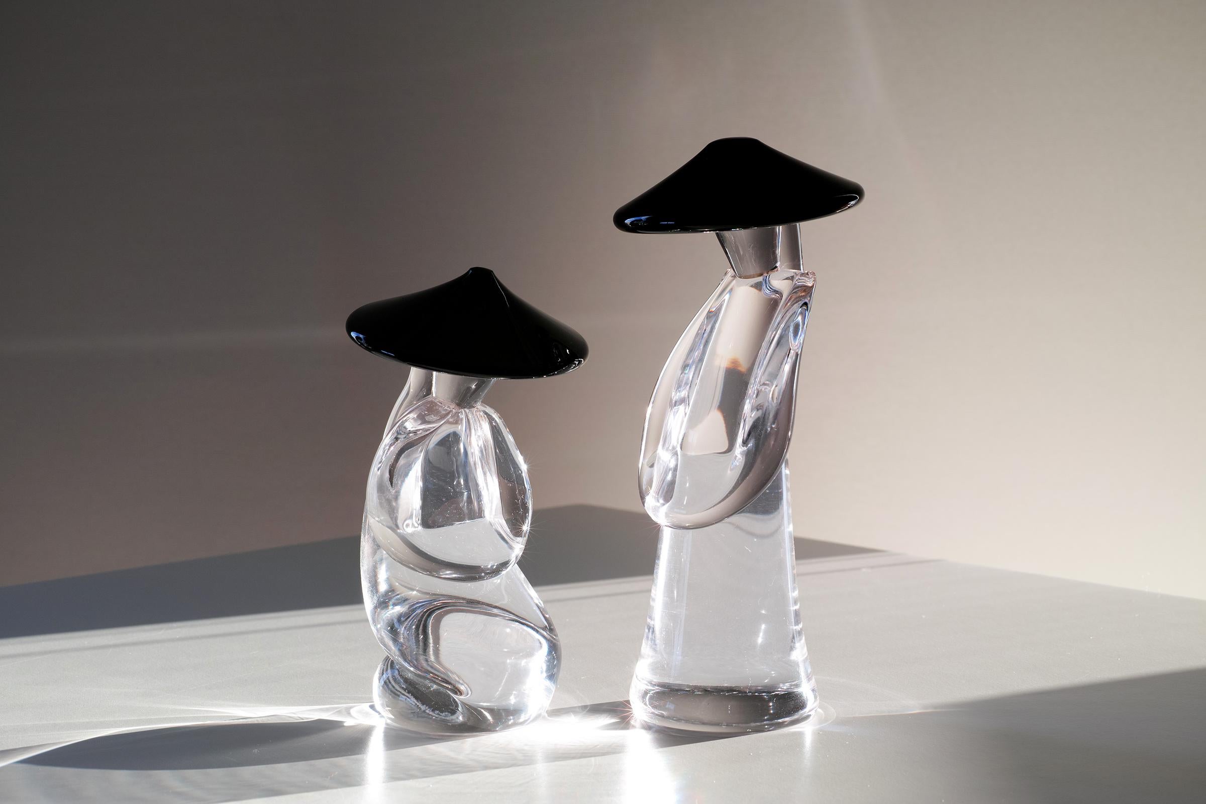 Esculturas Figurales Asiáticas de Cristal de Murano de Renato Anatra en venta 2