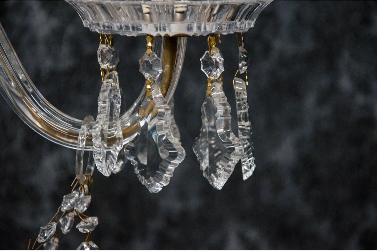 Murano Crystal Chandelier, Italy, Mid-20th Century For Sale 1