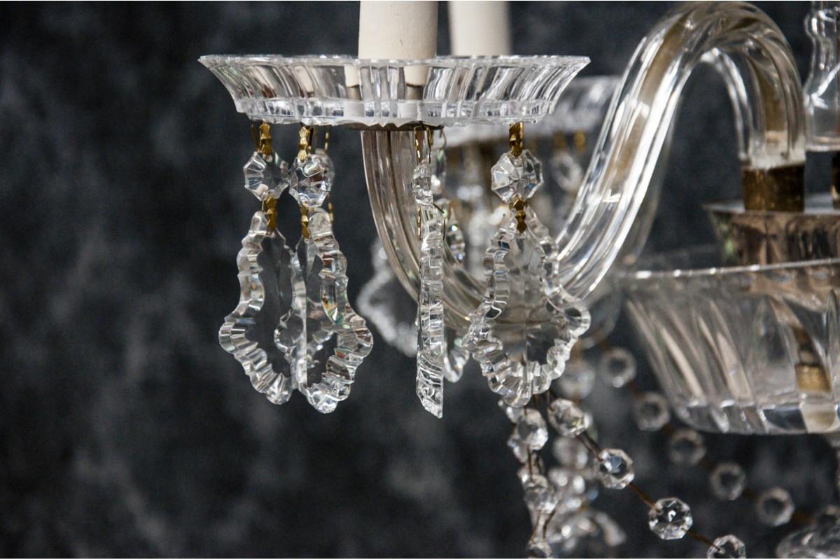 Murano Crystal Chandelier, Italy, Mid-20th Century For Sale 2