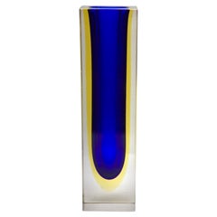 Murano Crystal Designs by Flavio Poli Block Vase  