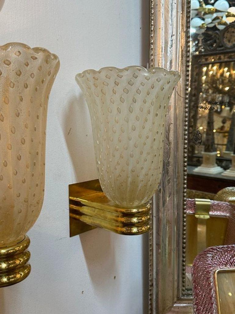 Contemporary Murano Cup Sconces For Sale