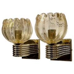 Murano Cup Sconces Murano Cup Sconces