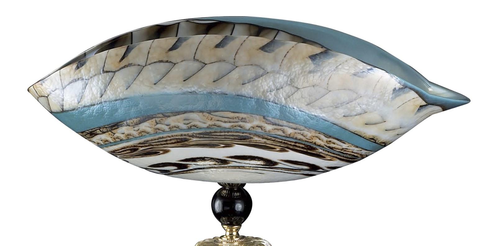 Italian Venetian Curved Glass Centerpiece