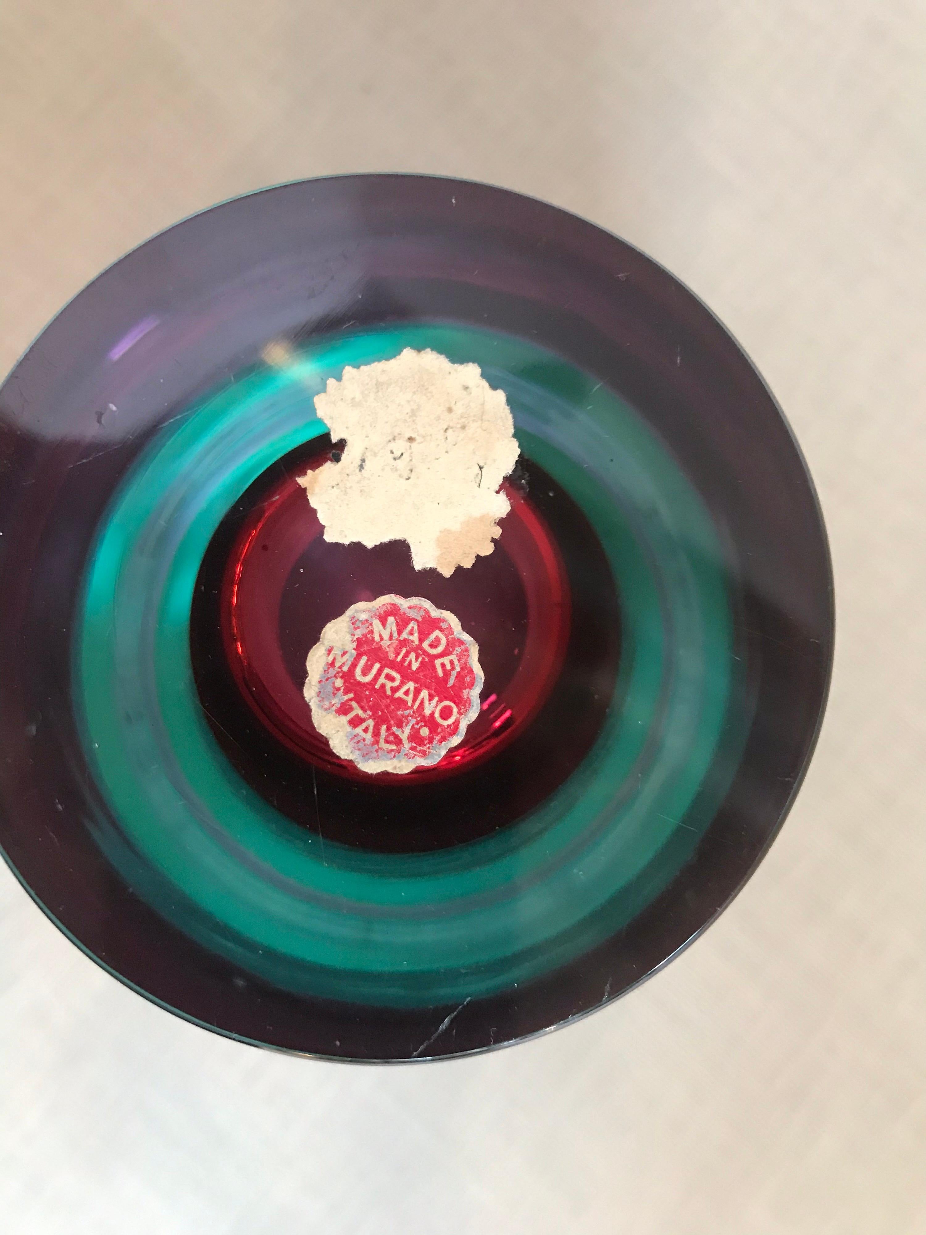 20th Century Murano Cylinder Box