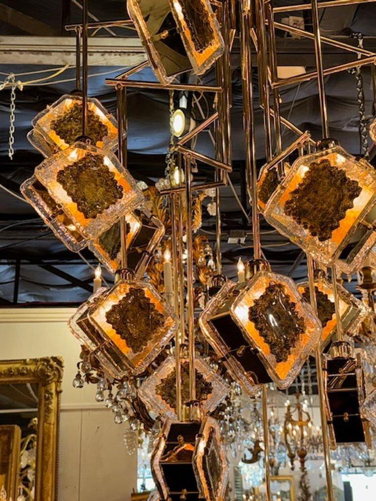 XXI secolo e contemporaneo Lampadario a bracci di Murano in vendita
