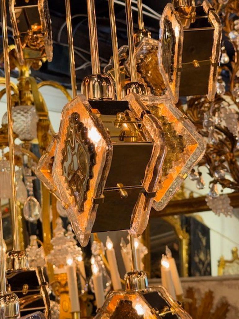 Lampadario a bracci di Murano in vendita 1