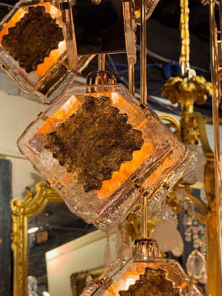 Lampadario a bracci di Murano in vendita 2