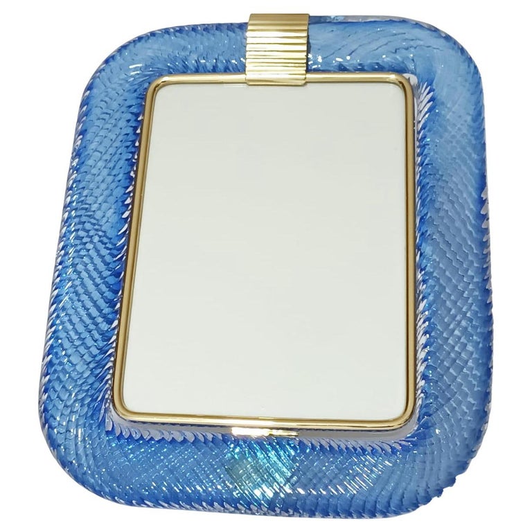 Murano Dark Blue Photo Frame by Barovier e Toso - 3 Available For Sale
