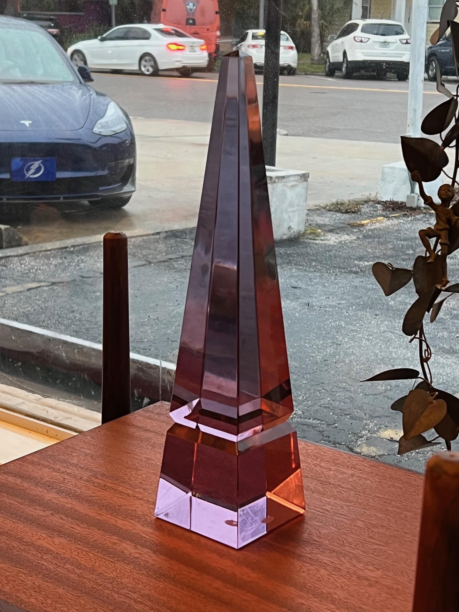 Dekorativer Obelisk aus Muranoglas von Seguso (Moderne) im Angebot