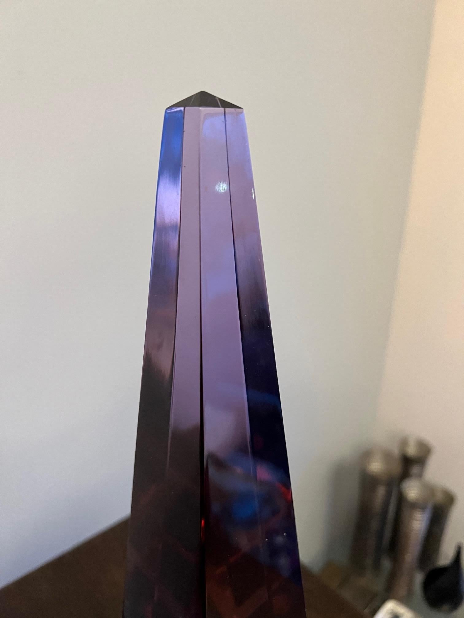 Dekorativer Obelisk aus Muranoglas von Seguso (Glaskunst) im Angebot