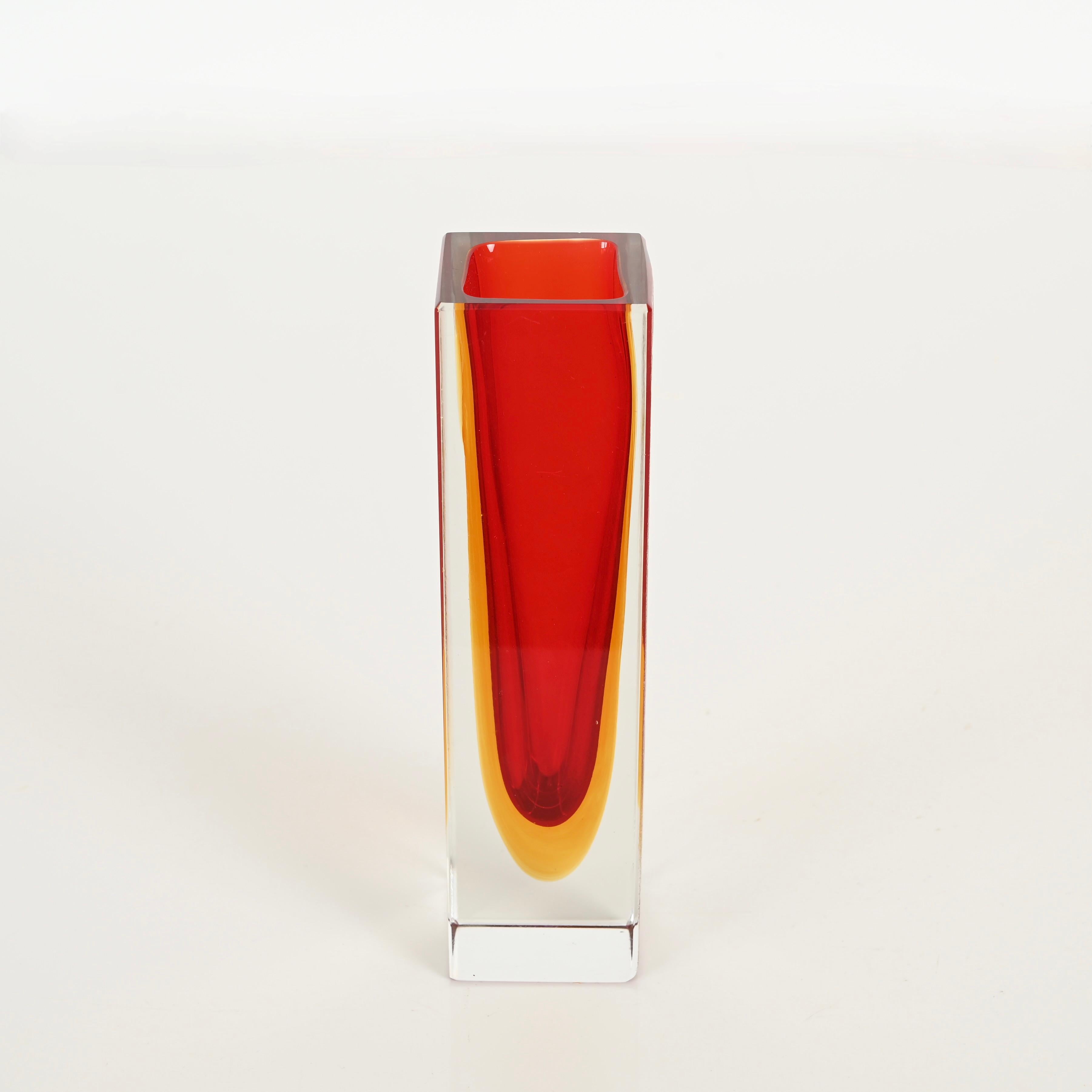 Murano Decorativo Rojo y Amarillo 